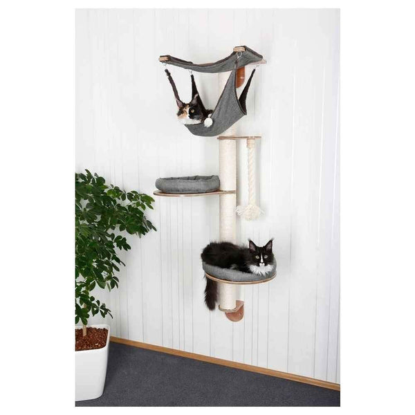 Kerbl Dolomit Tofana Pro Wall-Mounted Cat Tree, 140 x 75 cm, Grey