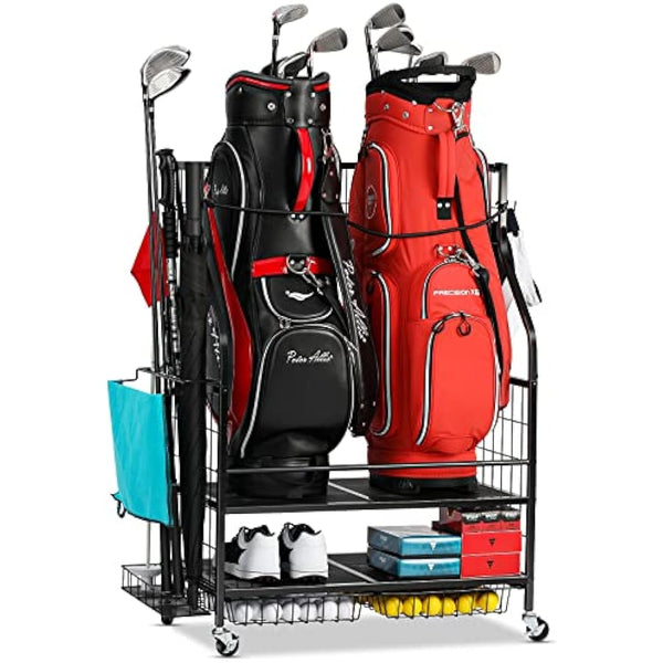 FHXZH Golf Bag Storage & Organizer - Extra Large Rack for Garage, Shed, Basement