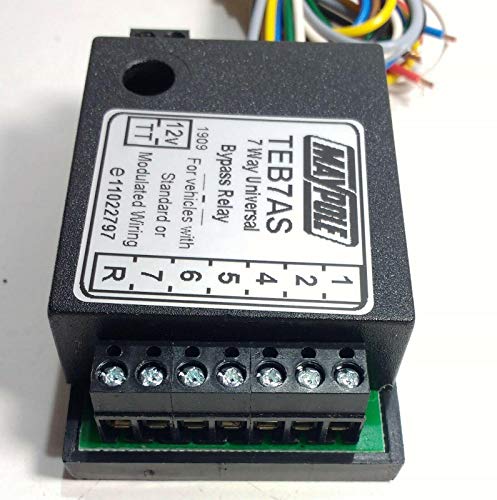Maypole 12V 7 Way Bypass Relay with Audible Buzzer Trailer and Caravan Towing Electrics