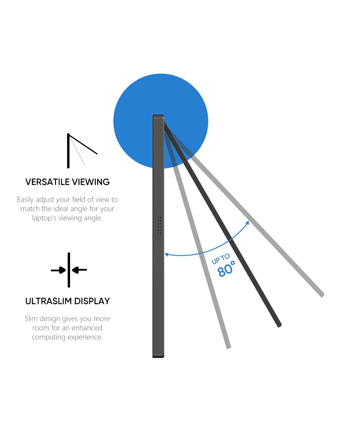 ARZOPA 16.1'' 144Hz Portable Monitor with Storage Bag, 100% sRGB 1920×1080P FHD HDR 144HZ Gaming Monitor, Ultra Slim - Eye Protection-External Second Screen for Laptop/PC/Mac/PS3/4/5/Xbox - Z1FC（Grey）