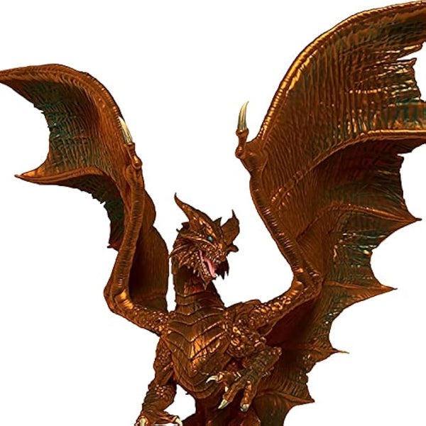 Dungeons & Dragons D&D Icons of The Realms: Adult Copper Dragon - Pre-Painted RPG Figure, Highly Detailed Miniature