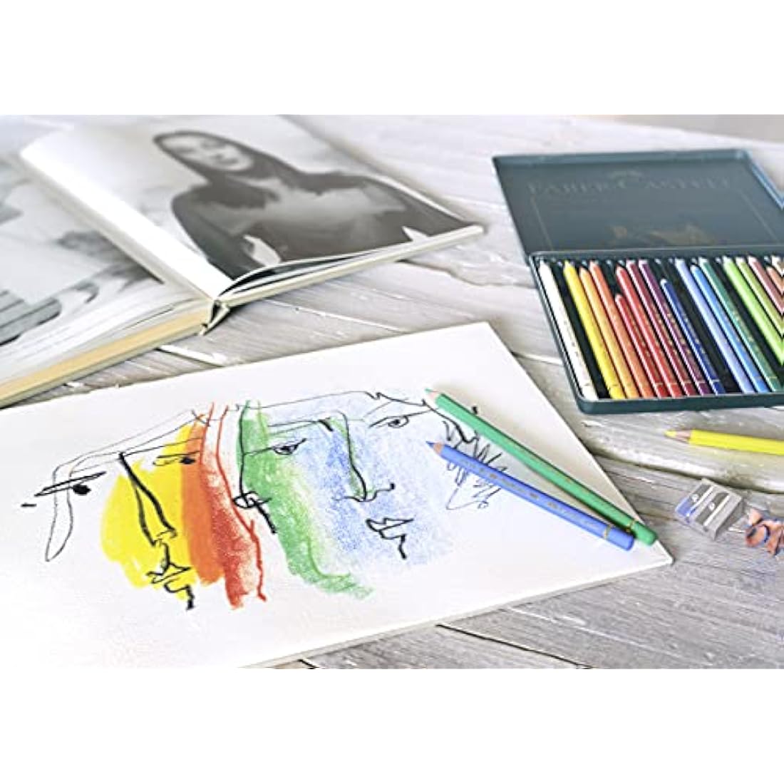 Faber-Castell Art & Graphic Polychromos Colour Pencil, Multicoloured, Wooden Case Of 48, For Art, Craft, Drawing, Sketching, Home, School, University, Colouring