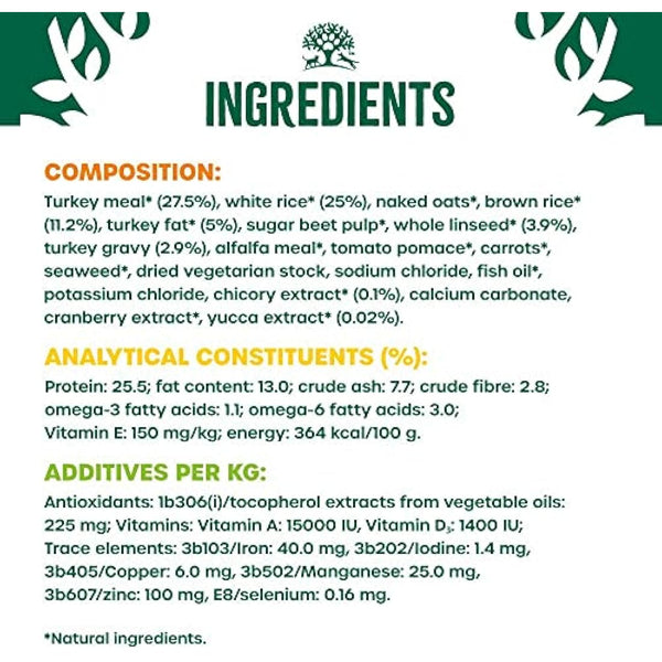 James Wellbeloved Adult Small Breed Turkey & Rice 7.5 kg Bag, Hypoallergenic Dry Dog Food