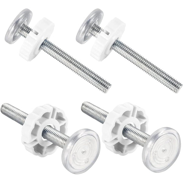 4 Pack Pressure Mounted BoltsKit for Baby Gate Pet Dog Wall Protector Threaded Spindle Rods Long Screws M10(90mm) Stair Walk Thru Gates Spares Lindam Safety First Parts Extension Cuggle（White ）