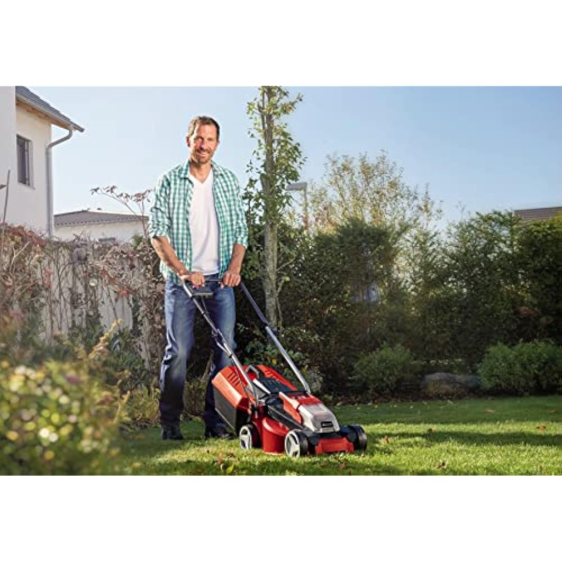 Einhell Power X-Change 18/30 Cordless Lawnmower - 18V, Brushless Motor, 30cm Cutting Width, 25L Grass Box, 3 Cutting Heights - GE-CM 18/30 Li Solo Battery Lawn Mower (Battery Not Included)