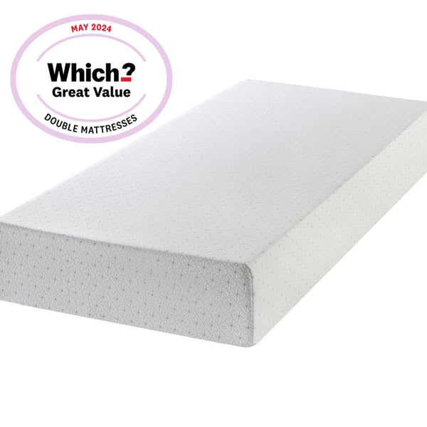 ZINUS Single Mattress - Memory Foam - 90x190cm/3x6ft - Height 13cm/5in - Medium Firmness - Orthopaedic Support with Comfort foam - Green tea Designed in UK standards