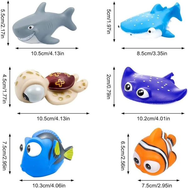 Finding Dory Nemo Bath Squirters Bath Toys for Baby &Toddler Toys Shower and Swimming 6Pcs