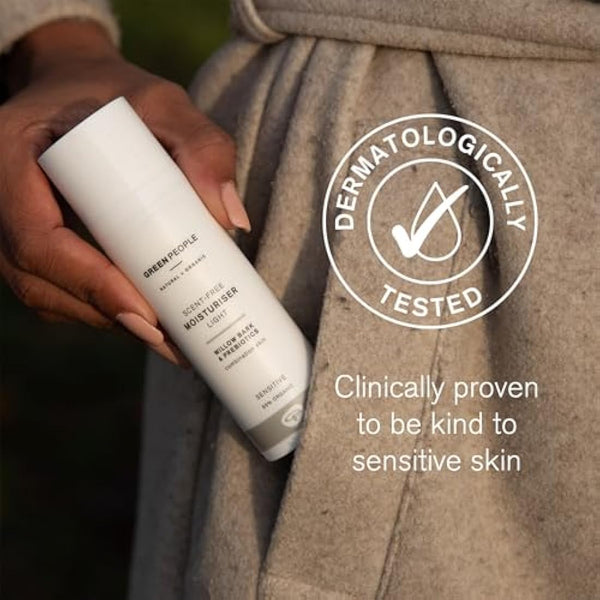 Green People Scent Free Light Moisturiser - Suitable for Sensitive Skin - Organic, Cruelty Free & Vegan, 50ml