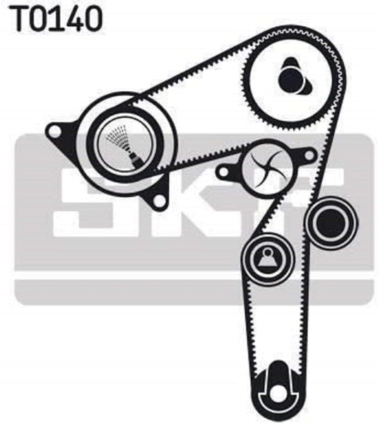 SKF VKMC 02199-2 Timing belt and water pump kit