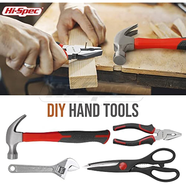 Hi-Spec 54pc Home & Office DIY Tool Kit Set. Complete Household Tool Box with Essential Hand Tools Included for Basic Repairs, Maintenance & Home Improvement Projects