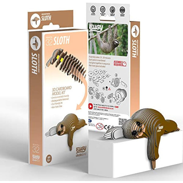 EUGY 3D Sloth Model, Craft Kit