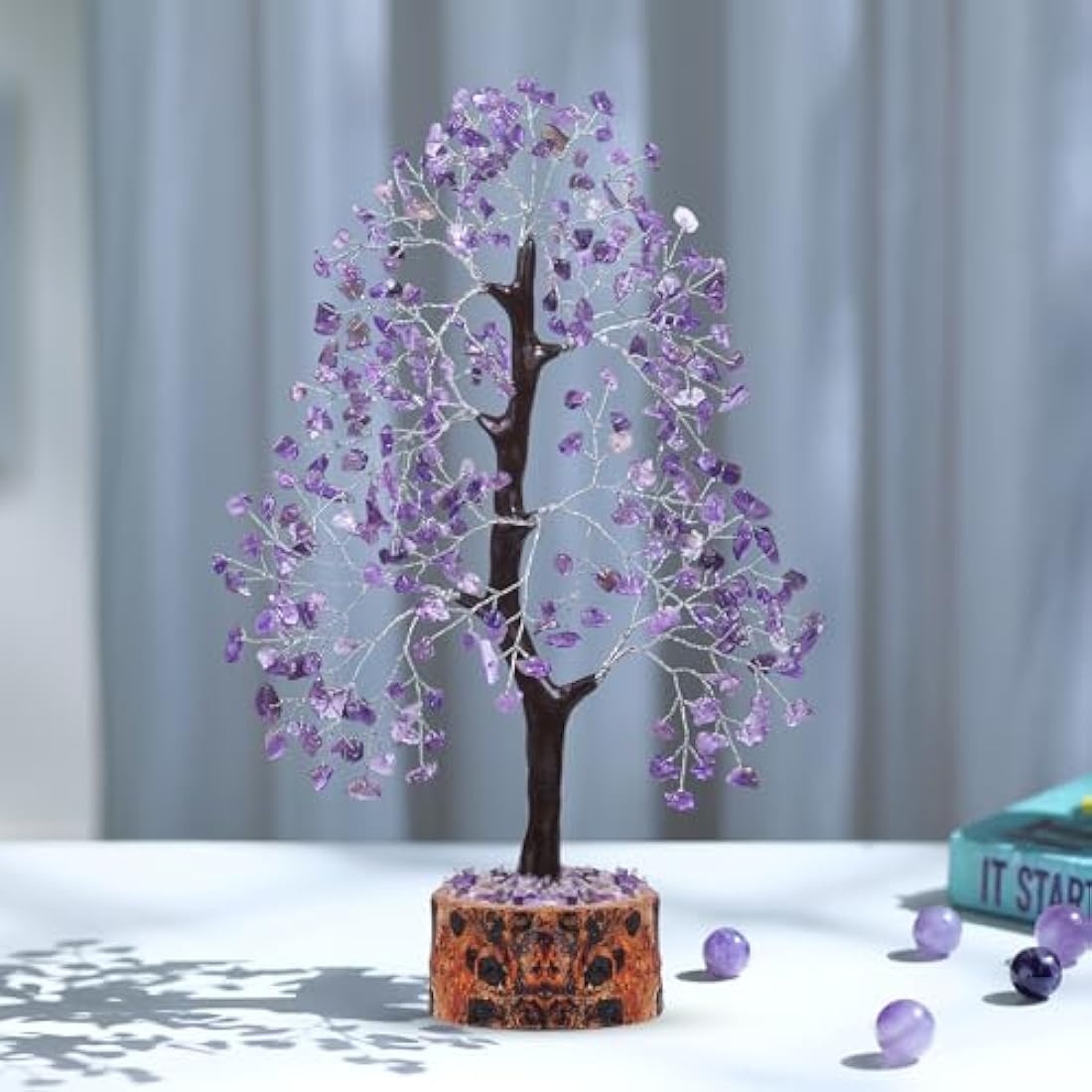 Amethyst Crystals, Artificial Tree, Money Trees, Crystals And Stones, Desk Decorations For Women Office, Feng Shui Decor, Meditation Crystals, Housewarming Gifts, Spiritual Gifts For Women, Gem Tree