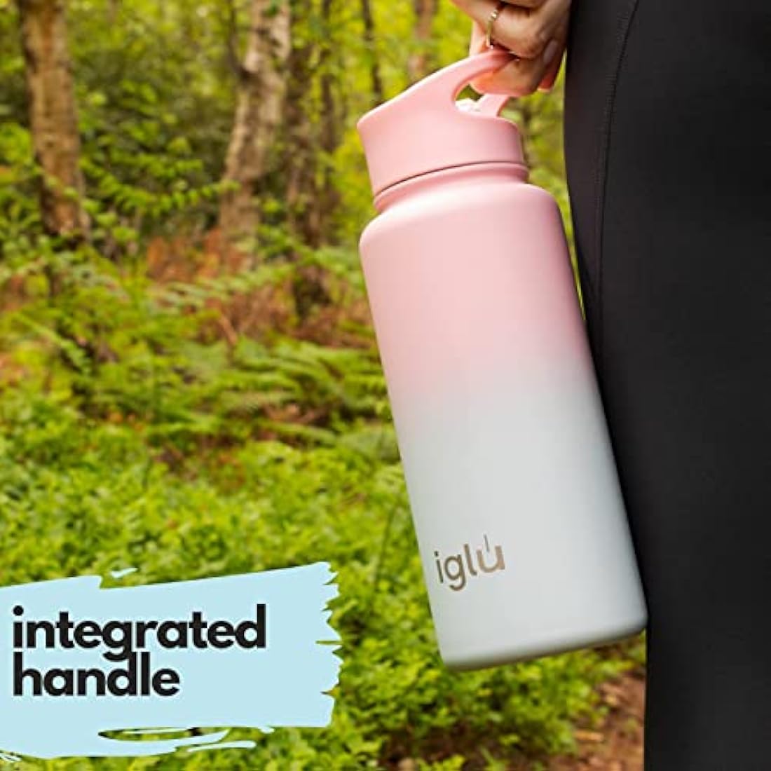 iglu Reusable Water Bottles | Premium Double Walled Stainless Steel | 1L Vacuum Insulated | 24 Hours Cold & 12 Hours Hot | Sweatproof & BPA Free | Great His & Her Eco-Friendly Gift (Ocean Teal, 1L)