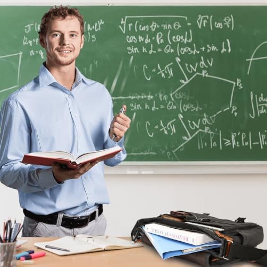 Estarer Laptop Satchel Messenger Bag 17.3 Inch Mens Large Teacher Shoulder Bag for Work Office School