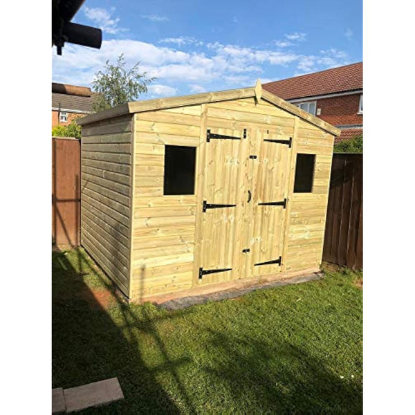 Heavy Duty T-Hinges 16 Inch (400mm) Tee Hinge for Wooden Door Gate, Black, 3 Pack, Matching Screws Included