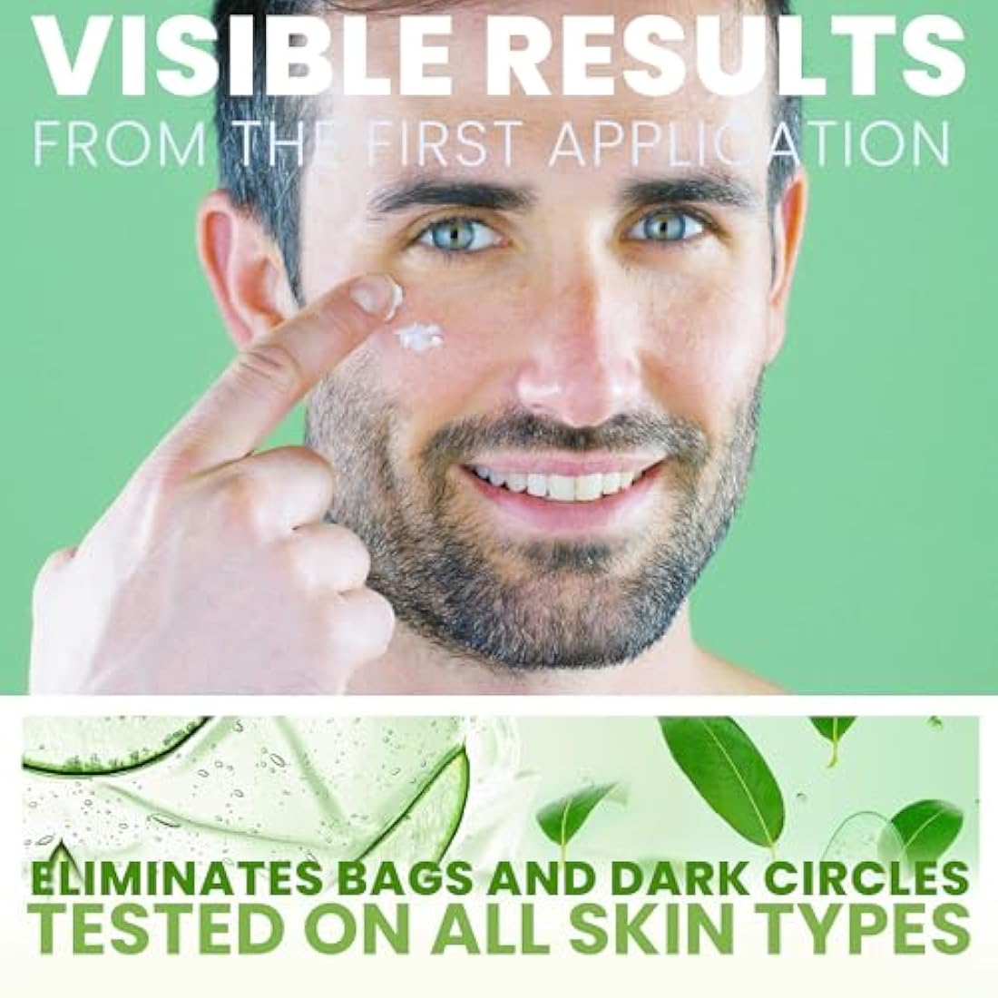 Aloe Vera & Seawwed Decongestant Eye Contour Gel 50 ml ● Reduces Puffiness and Dark circles ● Preps skin for perfect eye make-up application and lasting wear ● made in France 50 ml