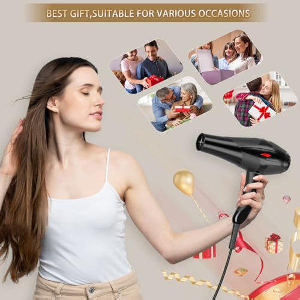 Jooayou Hair Dryer, 3000W Professional Ionic Hairdryer for Women Men, Fast Drying Blow Dryer with Diffuser 2 Speed 3 Heat Setting and Cool Button for Salon Home Travel Hair Styling