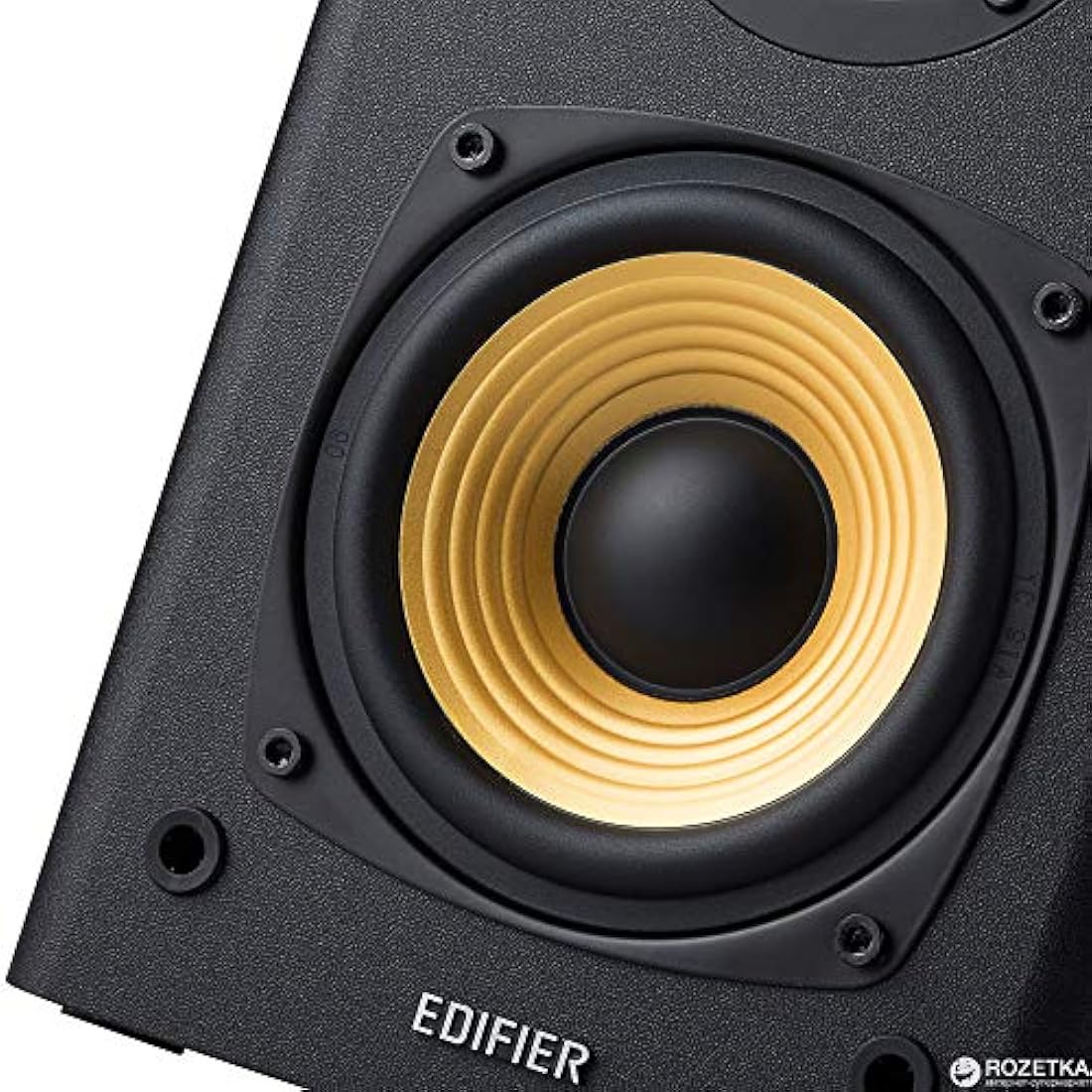 Edifier R1000T4 Active 2.0 Powered Bookshelf Speaker System For TV, PC, Laptop, Computer - 24W Total Power Output - 4" Bass Driver - Black