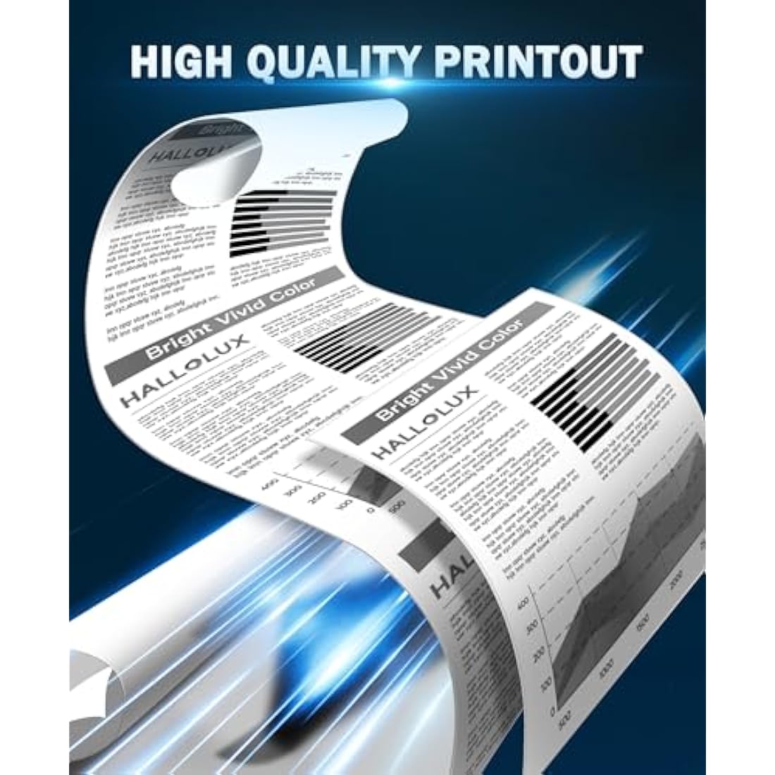 HALLOLUX 560XL Ink Cartridges for Canon 560 561 PG-560XL CL-561XL PG560 CL561 Ink Cartridges for Canon TS5350 TS5300 TS5351 TS7450 TS7451 TS5352 TS5353 (Black, 2-Pack)