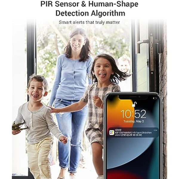 EZVIZ Battery Camera Indoor Wireless, 512GB Storage No Subscription, Alexa Google Compatible, No Plug-in, App Control, Security Camera, 1080P, Motion & Human Detection, Night Vision, Two Way Audio-CB1