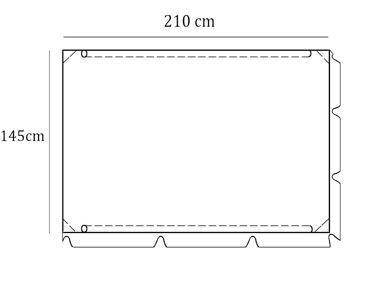Ferocity Universal coloured replacement canopy for Swing Cover size 210 x 145 cm Patio Hammock Cover Top Garden Outdoor size 210 x 145 cm Beige [101]