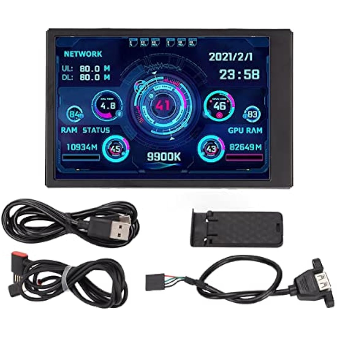 3.5 inch IPS USB Mini Monitor - AIDA64 CPU GPU RAM Pc Sensor Panel Display - Temperature Monitor - Support Horizontal and Vertical Screen