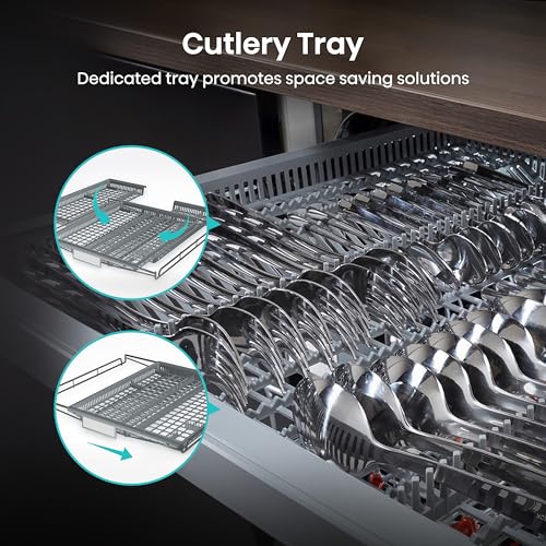 Hisense HS622E90WUK Freestanding Standard Dishwasher 85cm High - E Rated, White, 24 x 23 x 33 inches (L x W x H) [Energy Class E]