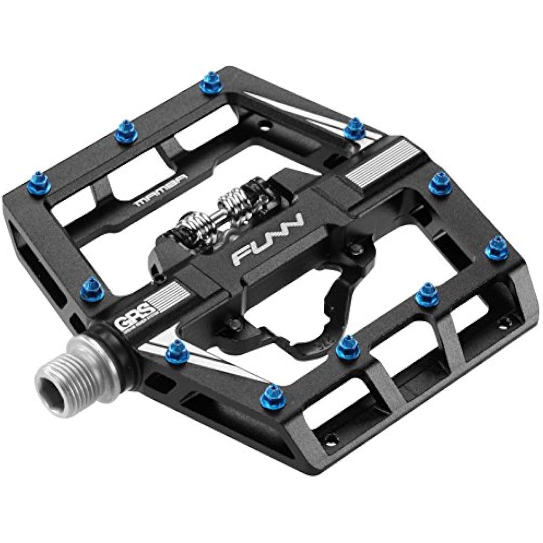 Funn Mamba MTB Clipless Pedals, Single Sided Clip Mountain Bike Pedals, Compatible with SPD Cleats, 9/16-Inch CrMo Axle Bicycle Pedals for MTB/BMX/Gravel Cycling