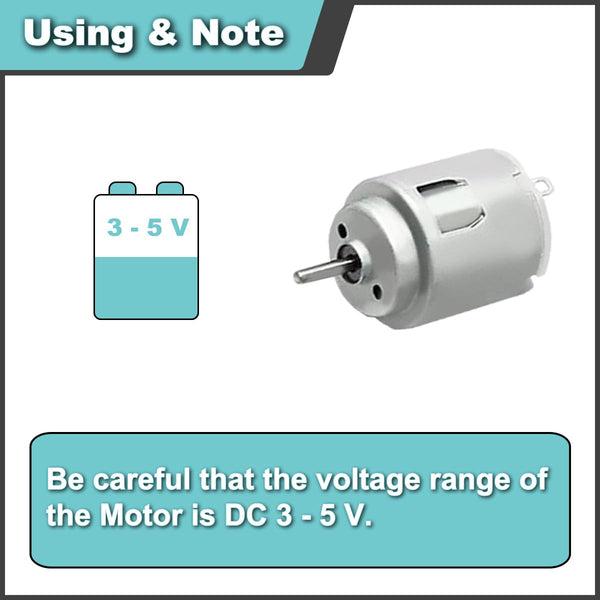 2 Pcs 545 Micro Motor DC 3.7-7.4 V 23500 RPM Long Shaft High Torque Gear RC Power Wheel Mini/Small Motor with Spring Wire, for RC Toy Car/Robot/Mini Fan/Electric Drill/UAV/DIY/Test
