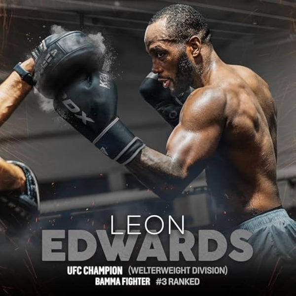 RDX Boxing Gloves, Pro Training Sparring, Maya Hide Leather, Muay Thai MMA Kickboxing, Men Women Adult, Heavy Punching Bag Focus Mitts Pads Workout, Ventilated Palm, Multi Layered, 8 10 12 14 16 18oz