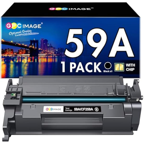 GPC Image(With Chip 59A CF259A Black Toner Compatibel for HP 59X CF259X for Laserjet Pro MFP M428fdw M428dw M428fdn M428 Laserjet Pro M404dn M404dw M404 M404n M304a M304