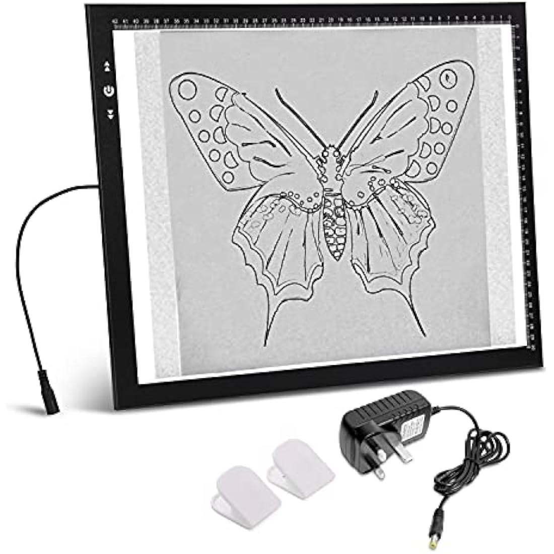 HSK A3 Artist tracing Light Box Copy Table, 12V1A Adapter Power Dimmerable 6000 Lux Lock Button Artcraft Light Pad for Tatto Drawing, Sketching, Animation,Diamond Painting