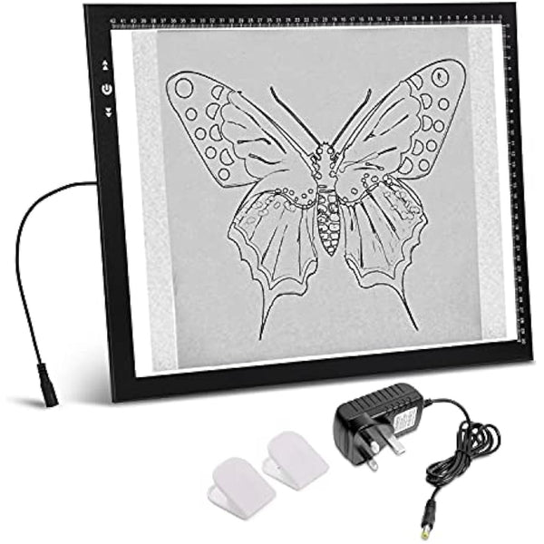 HSK A3 Artist tracing Light Box Copy Table, 12V1A Adapter Power Dimmerable 6000 Lux Lock Button Artcraft Light Pad for Tatto Drawing, Sketching, Animation,Diamond Painting