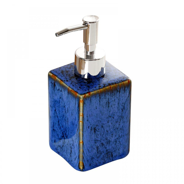 Ceramic Soap Dispenser Kiln Variable Glaze Lotion Dispenser Hand Dish Soap Bottle Modern Porcelain Liquid Soap Dispensers for Bathroom Kitchen 11.8oz