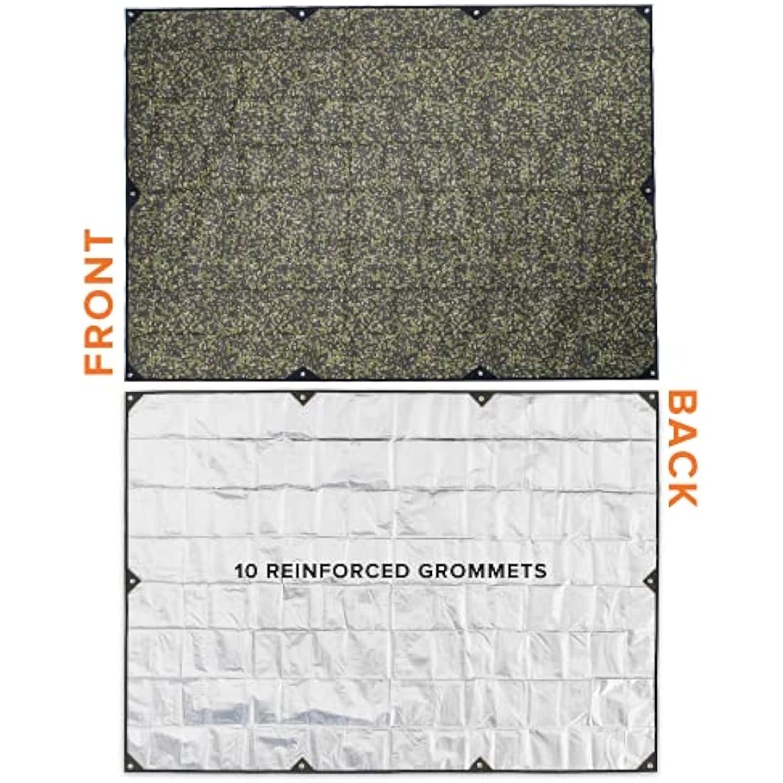 Arcturus XL Survival Tarp - 8.5 x 12 inches (Woodland Camo)