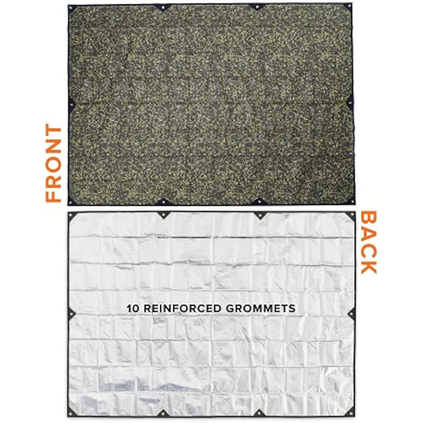 Arcturus XL Survival Tarp - 8.5 x 12 inches (Woodland Camo)
