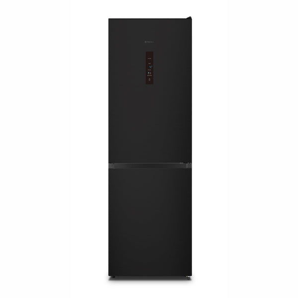 Teknix FFH1825WB 55cm Freestanding 50/50 Fridge Freezer - 256 Litre Capacity - Total No Frost - Non-plumbed Water Dispenser - Black, H182.5 x W55 x D56.2 (cm)