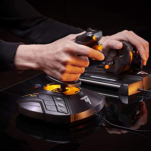Thrustmaster T16000M FCS Hotas - Flight Control System with Joystick and Throttle, Featuring H.E.A.R.T HallEffect AccuRate Technology for PC