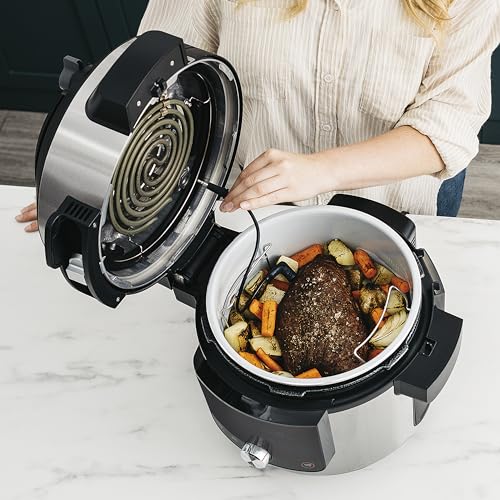 Ninja Foodi MAX 14-in-1 SmartLid Multi Cooker, 7.5L Electric Pressure Cooker & Air Fryer, Combi-Steam, Slow Cook, Bake, Grill, Copper/Black Amazon Exclusive OL650UKCP
