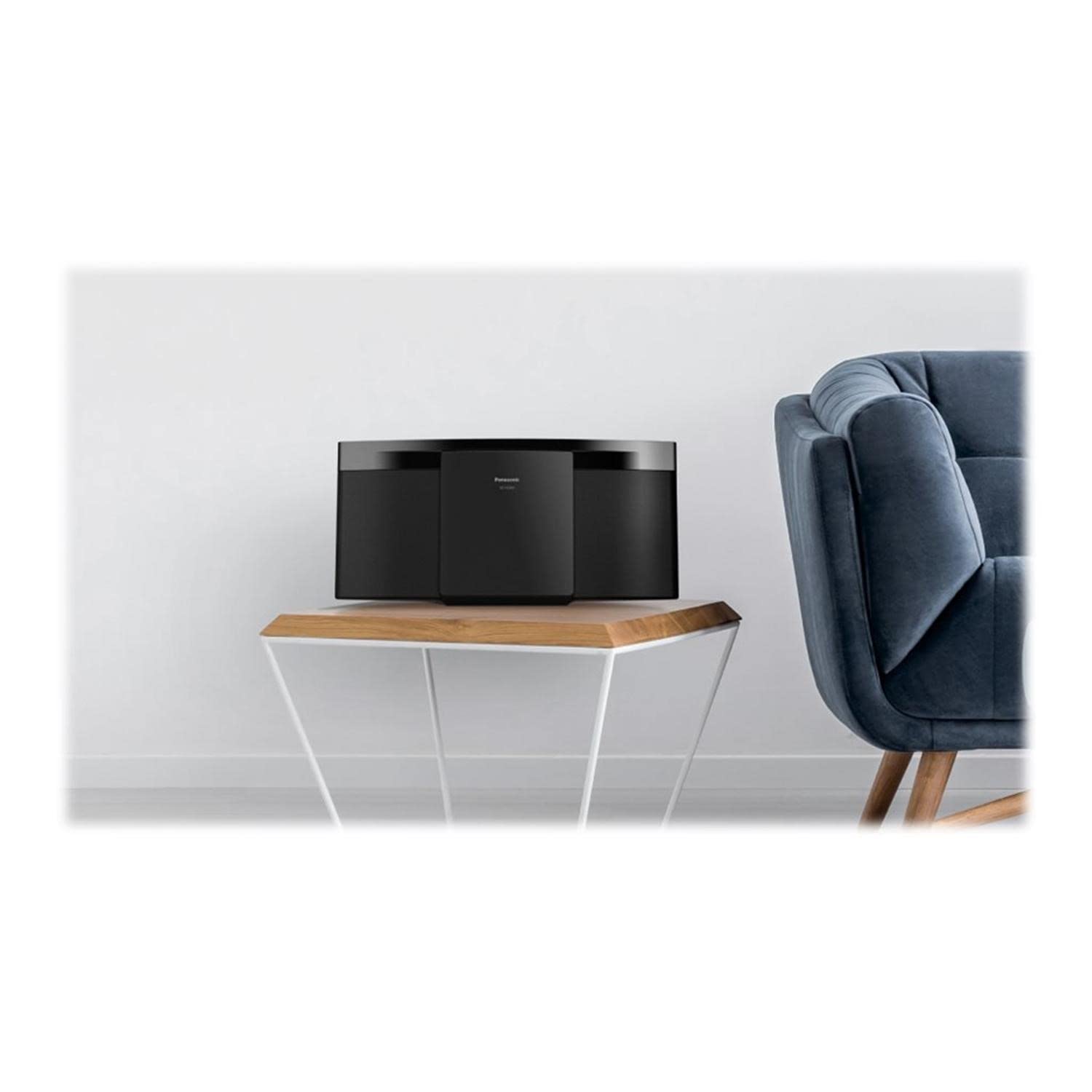 Panasonic SC-HC200EB-K Modern HiFi System with FM Radio, 20W Speaker and CD Player, Bluetooth, USB playback, Black