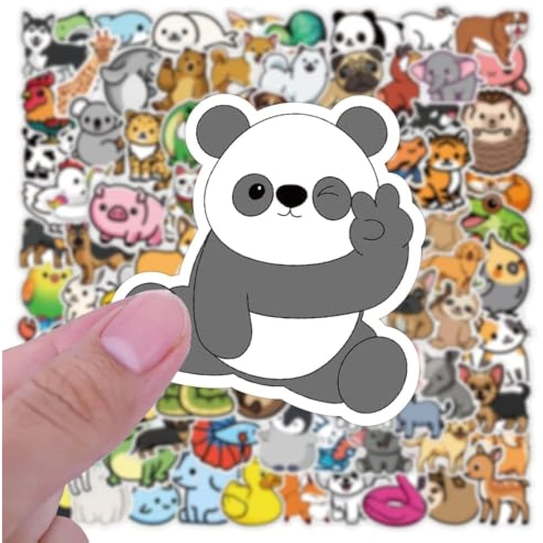 Animal Stickers | 200PCS | Cute Stickers Packs for Adults Teens Adults, Kawaii Scrapbook Stickers, Vsco Vinyl Waterproof Decals for Skateboard, Water Bottle, Guitar, Computer, Scooter, Laptop
