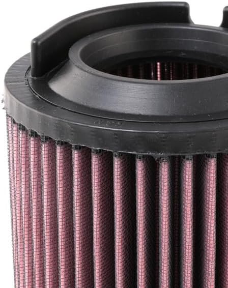 K&N Replacement air filter compatible with Audi A3 1.6 6/2003-2012 (excl. FSi) A3 2.0 excl. Turbo / div VAG (E-2014), Heather Red