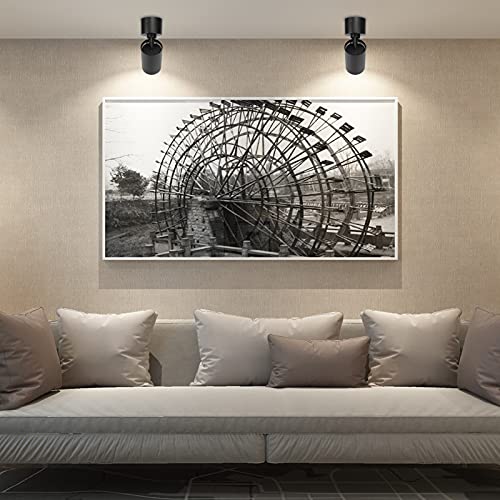 Klighten 2pcs Rotatable Matt Black Round Ceiling Spotlight, GU10 Socket, Aluminum Surface Mounted, 55x140mm