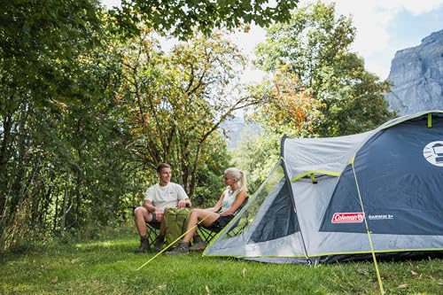 Coleman Tent Darwin 2-4 Person | Compact Lightweight Dome Tent | Models with Darkened Bedroom | Camping, Festival and Hiking Tent | 4500mm Waterproof | with Sewn-in Groundsheet