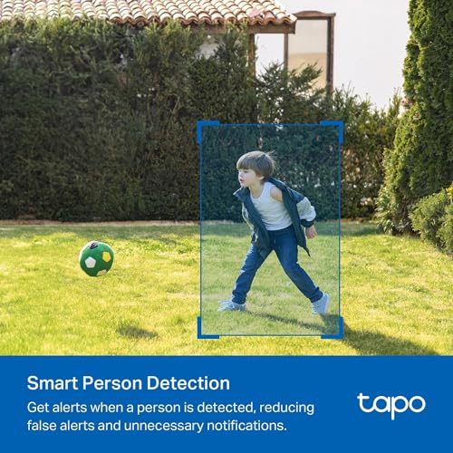 Tapo TC82 KIT 2K 3MP Battery Solar Security Camera Outdoor, Maintenance-free, Colour Night Vision, Outdoor Camera No Monthly Fee, Smart Person Detection, IP65, Works with Alexa & Google