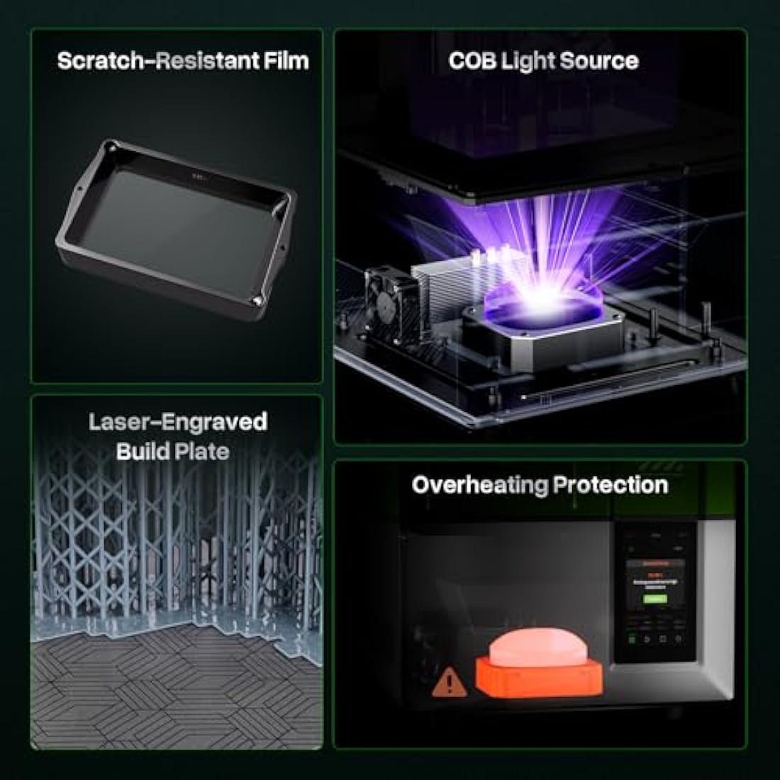 ELEGOO Mars 5 Resin 3D Printer, 6.6-Inch 4K Mono LCD, Auto Leveling, Advanced Overheat Protection,70mm/h 3D Printing Speed, Desktop Msla 3D Printer 5.65x3.53x5.91 inch Printing Size