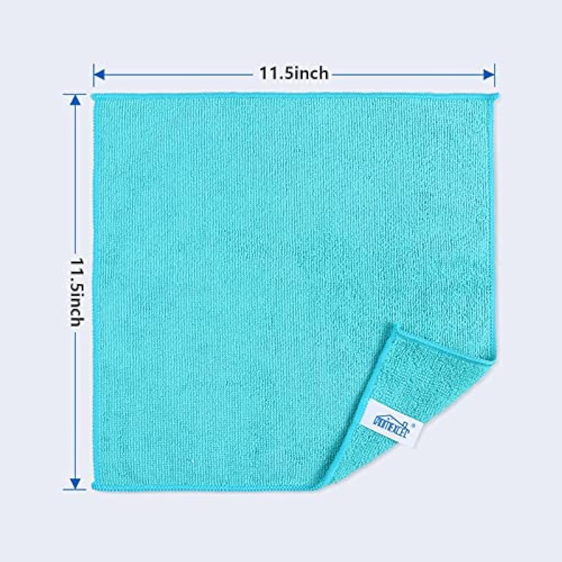 HOMEXCEL Microfibre Cloth,100 Pack Cleaning Rag,Microfibre Cleaning Cloths Towels with 4 Color Assorted,29 x 29 cm (Green/Blue/Yellow/Pink)