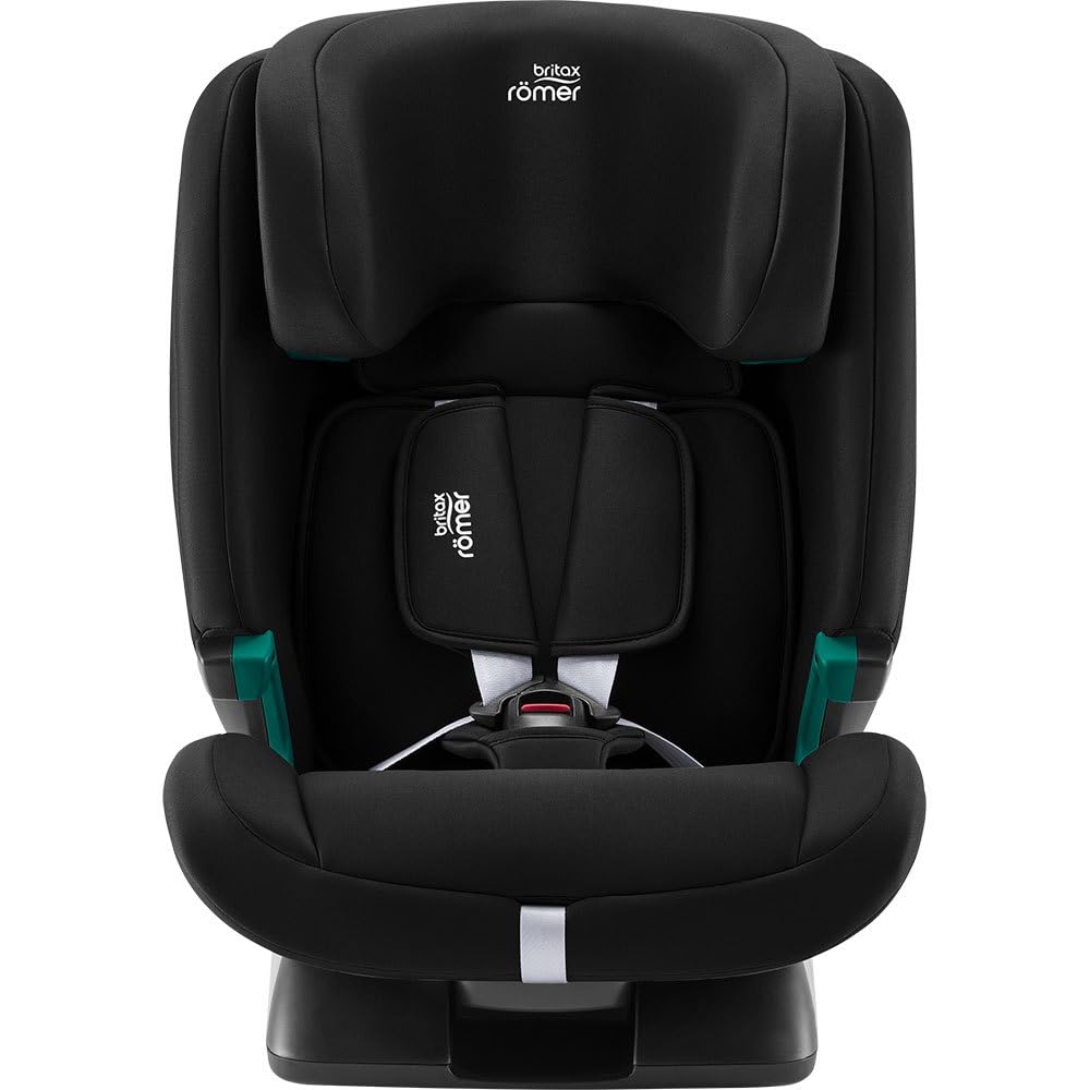 BRITAX RÖMER Car Seat EVOLVAFIX, with ISOFIX, Child from 76 to 150 cm (i-Size), from 15 Months to 12 Years, Space Black