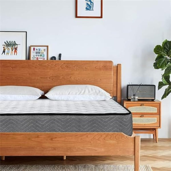 Good Nite Single Mattress 3FT Hybrid with Breathable and Skin-Friendly Fabric Medium Hard Mattress 18cm Depth 90 x 190 cm