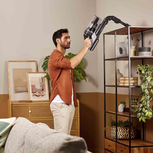 Samsung Jet 95 Pro 210W Cordless Stick Vacuum Cleaner with Pet Tool+ & spray spinning sweeper, Powerful cleaning, 60 mins Run time, Light weight design, VS20C9547TB/EU
